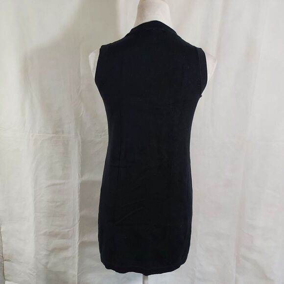 Missoni Target Black Chevron Stripe Zigzag Sweater Mini Dress Size XS Sleeveless - Picture 8 of 12
